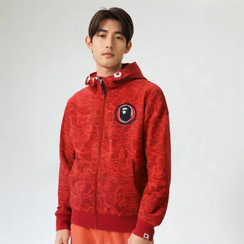 Bape 30th Anniversary Line Camo Shark Full Zip Hoodie-6