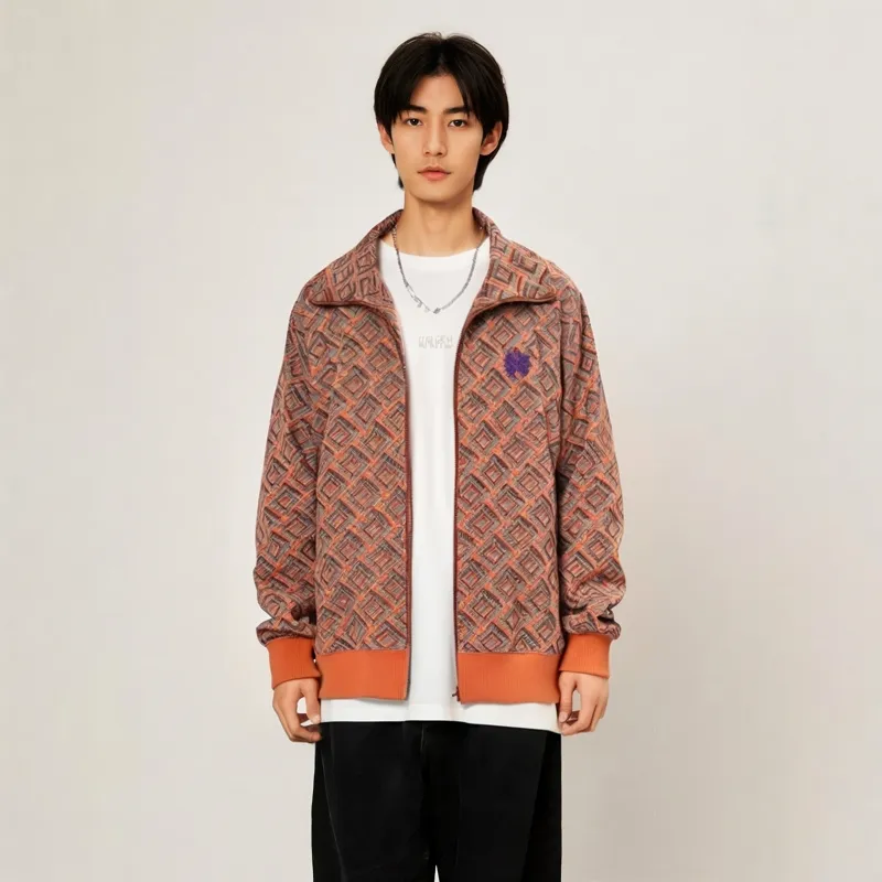 Needles Patterned Printed Track Sweatshirt-2