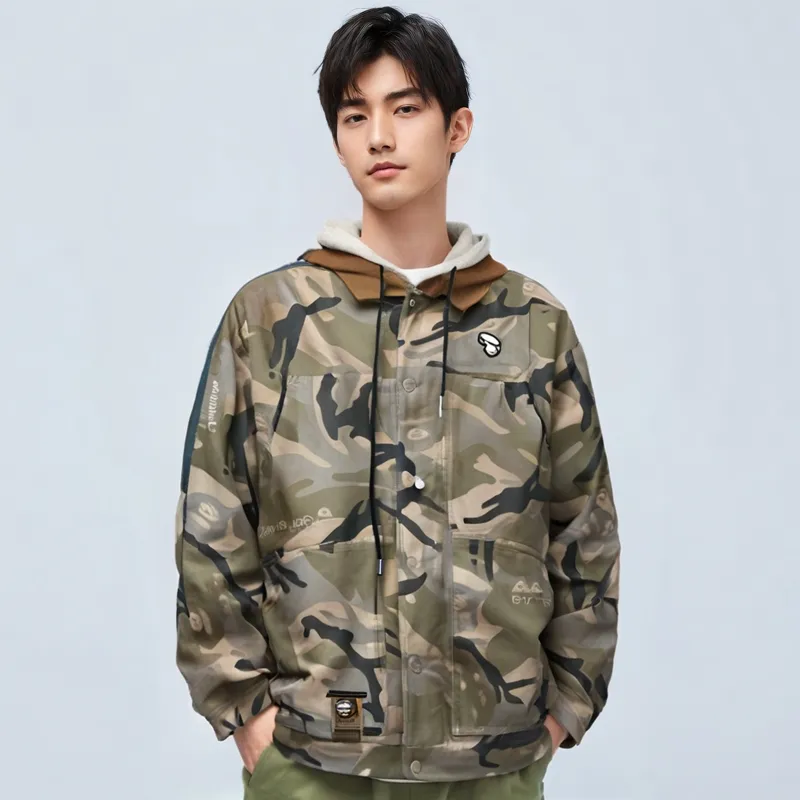 Aape SS24 Jackets Coats Men's Army Green-2