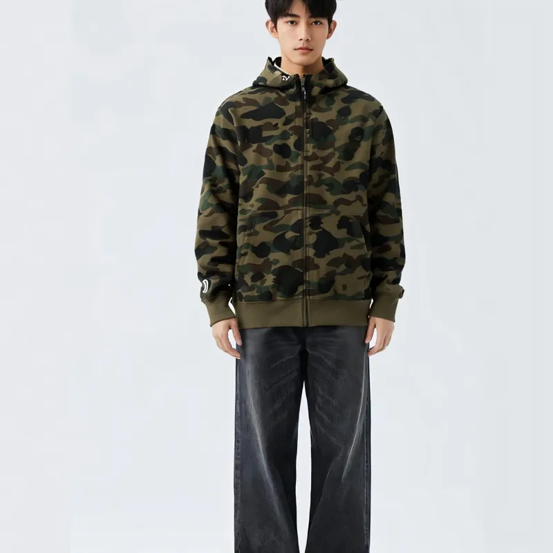 Bape 1st Camo Shark Full Zip Hoodie Hoodie FW22-2