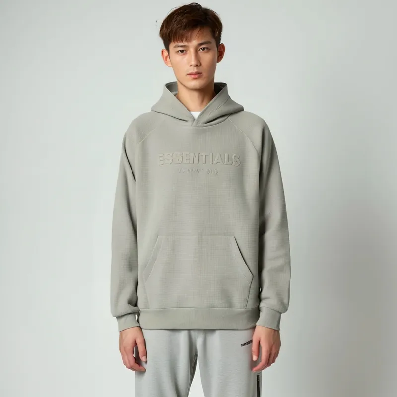 Fear Of God Essentials Waffle Raglan Hoodie-2