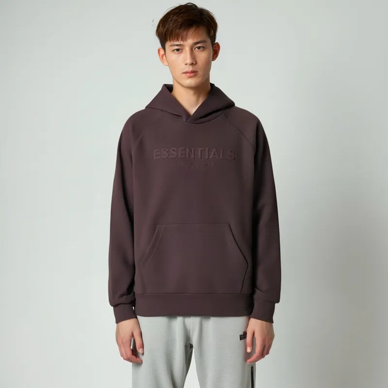 Fear Of God Essentials Waffle Raglan Hoodie-2