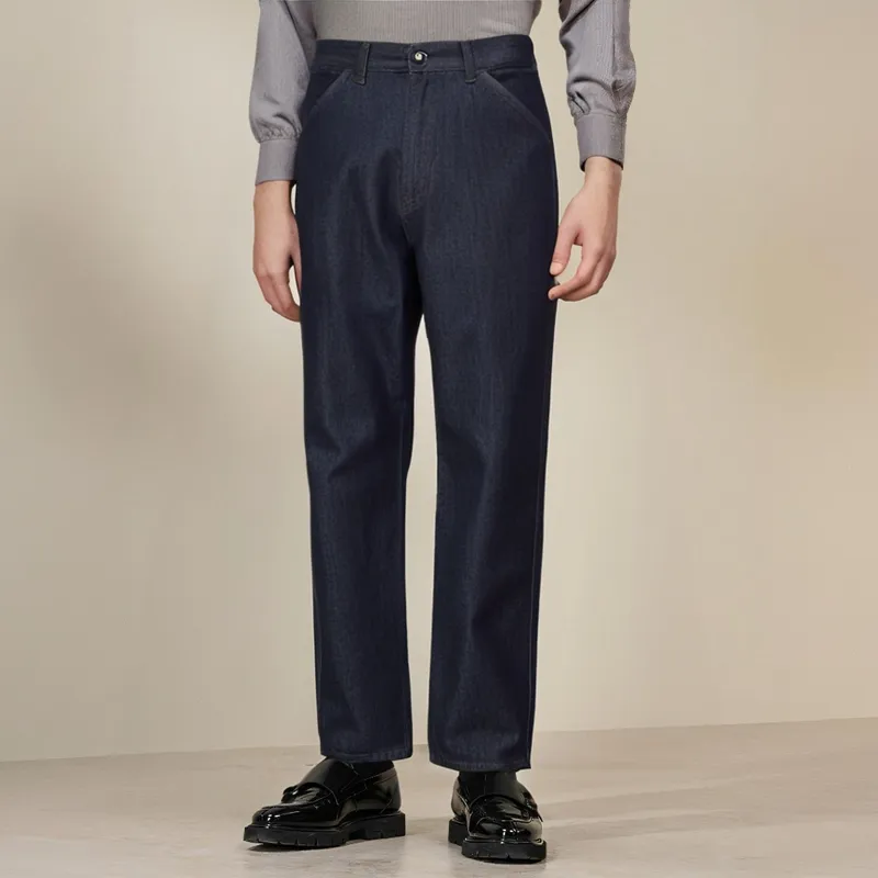 UNIQLO Jeans Unisex Dark Blue-2