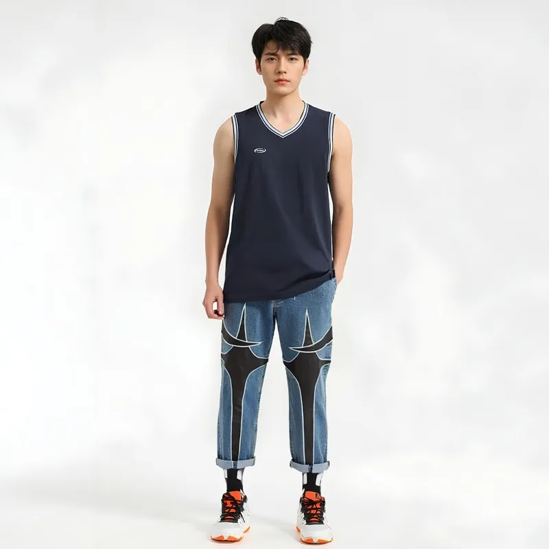 THUG CLUB Jeans Men Blue-2
