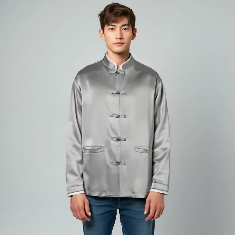 GALLIANO LANDOR Jacket Unisex Mercury Gray-2