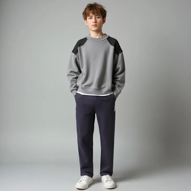 PEACEBIRD MEN Jeans Men Purple 1 Loose Fit Straight Fit-2