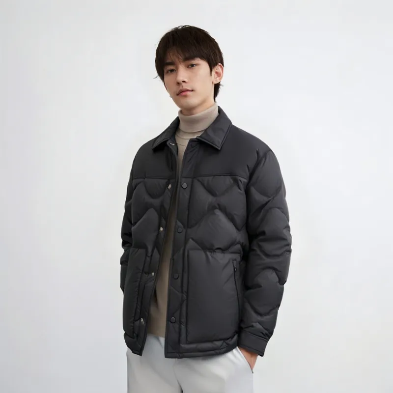 PEACEBIRD MEN Master Collection Down Jacket Unisex Black-9