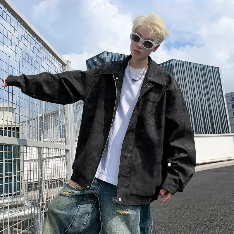 PAEFA Jackets Coats Fleece Lined Thin Optional Unisex-2