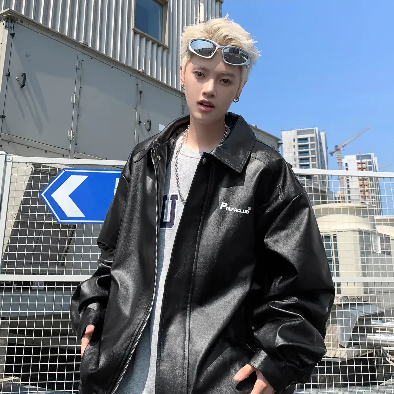 PAEFA Jackets Coats Fleece Lined Thin Optional Unisex-5