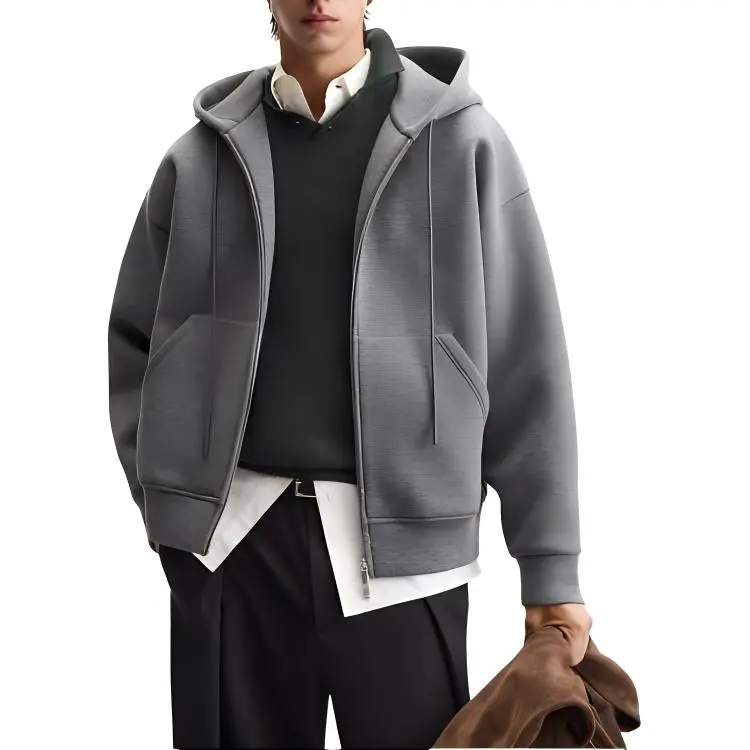 ZARA Sweatshirt Men's Zebra Print Gray-2