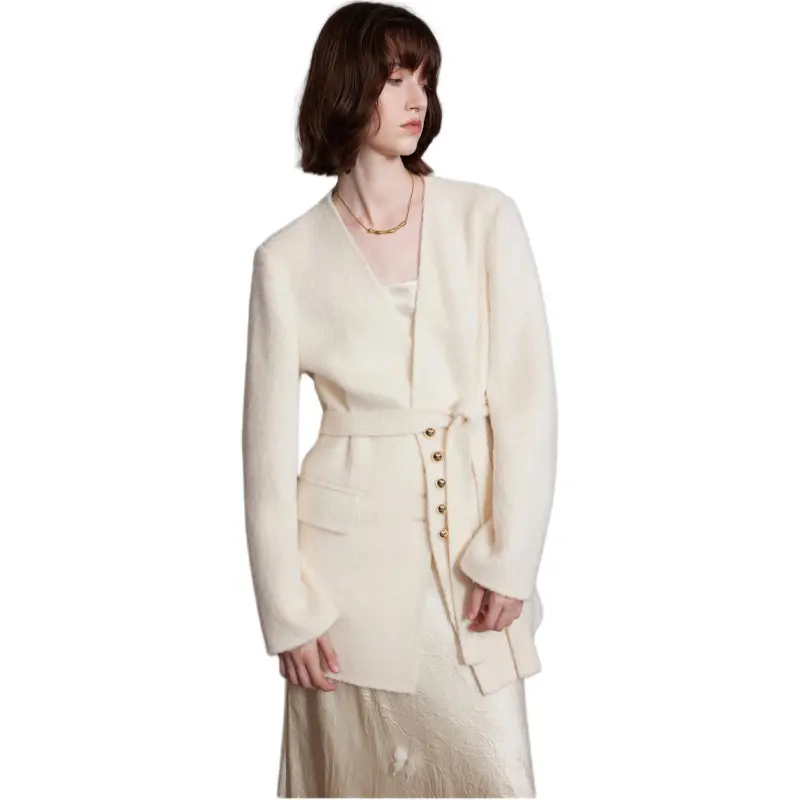 3COLOUR Coats Women's Milk White-1
