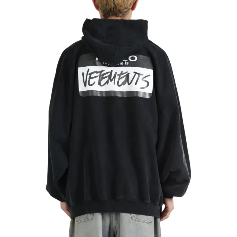 Vetements Hello My Name Is Vetements Hoodie-2