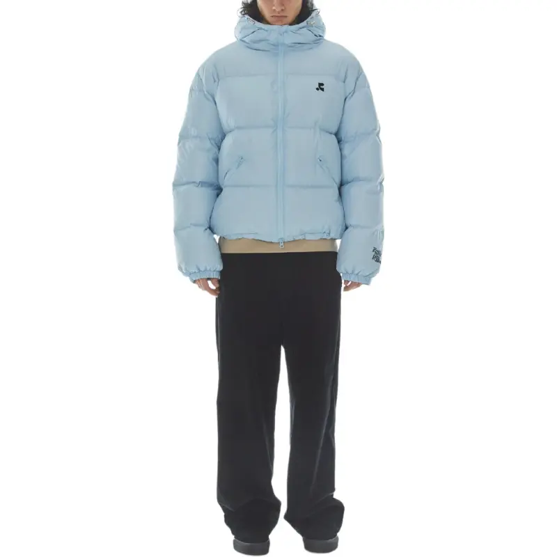 Rest&Recreation FW24 2WAY HOOD DOWN JACKET Down Jacket Unisex SKY BLUE/Sky Blue-3