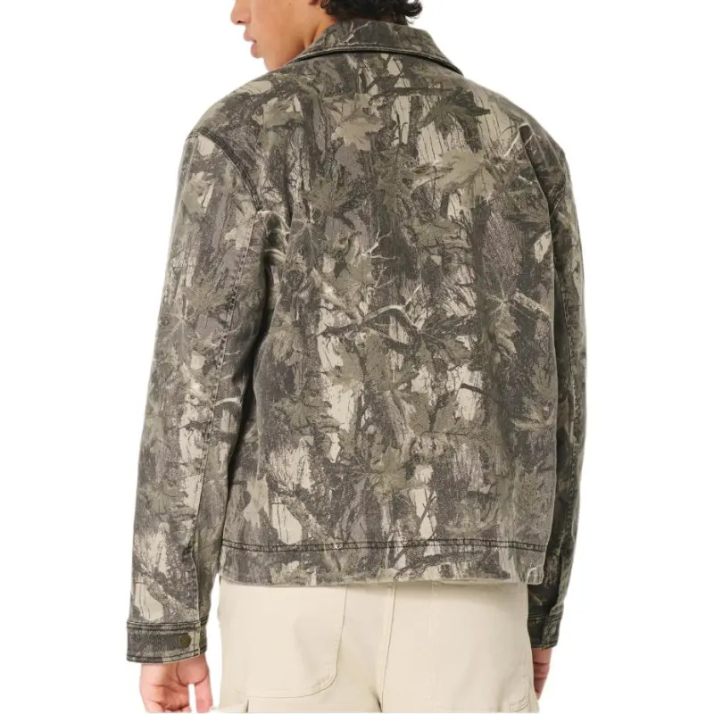 Hollister Jackets Coats Men's Brown Camouflage-3
