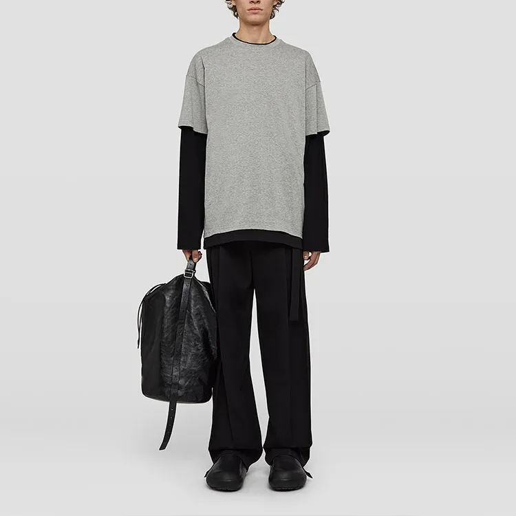 JIL SANDER T Shirts Men Silver Gray-3