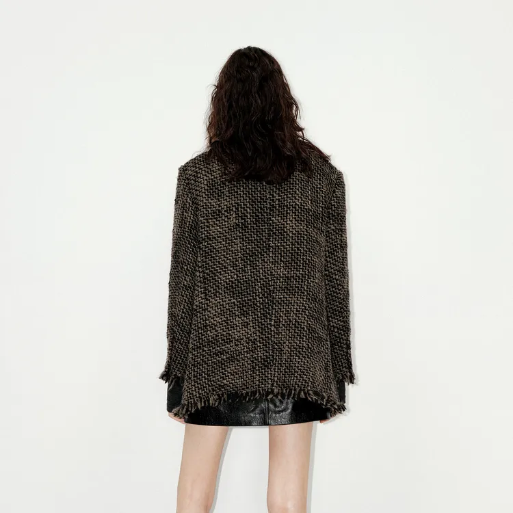MOCO Jackets & Coats Women's Mixed Color Tweed-4