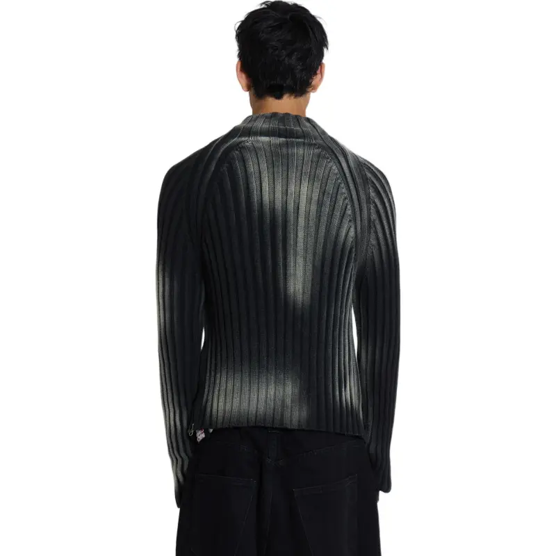 Jaded London Luster Asymmetric Knit Knitwear Men's Black-1