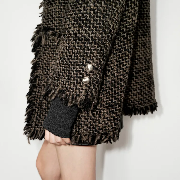 MOCO Jackets & Coats Women's Mixed Color Tweed-2