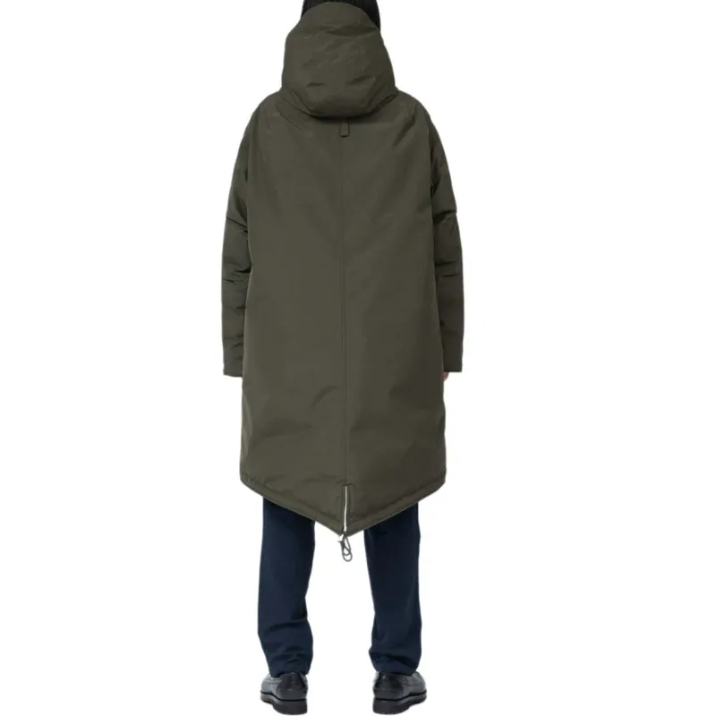 Nanamica FW24 GORE TEX Long Down Coat Down Jacket Unisex Khaki Green-2
