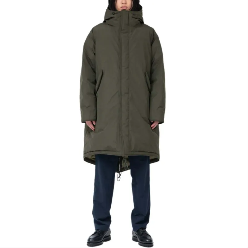 Nanamica FW24 GORE TEX Long Down Coat Down Jacket Unisex Khaki Green-1