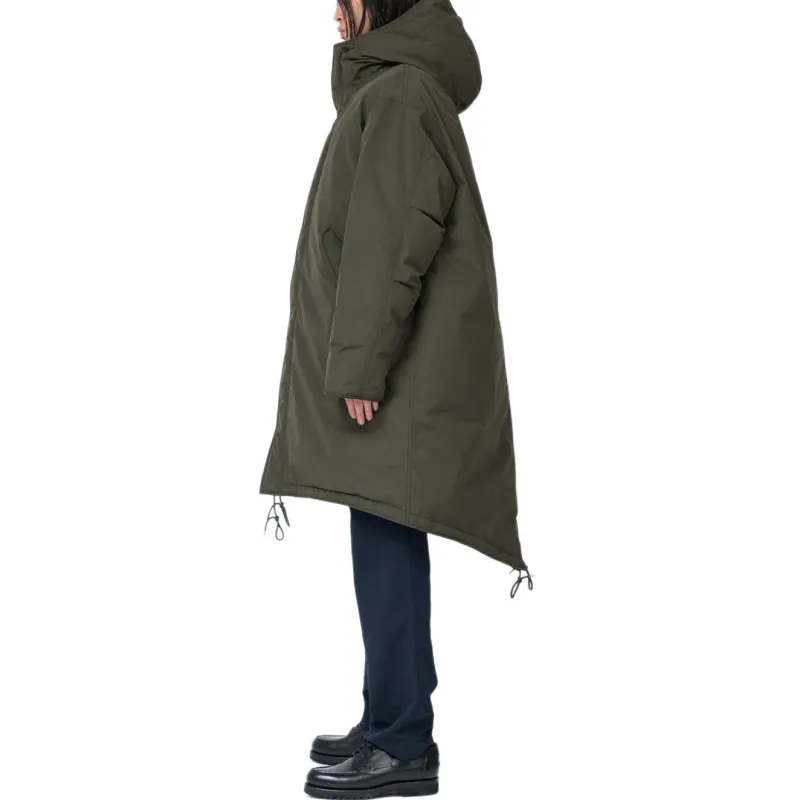 Nanamica FW24 GORE TEX Long Down Coat Down Jacket Unisex Khaki Green-3