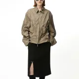 V-neck masks print bowling shirt