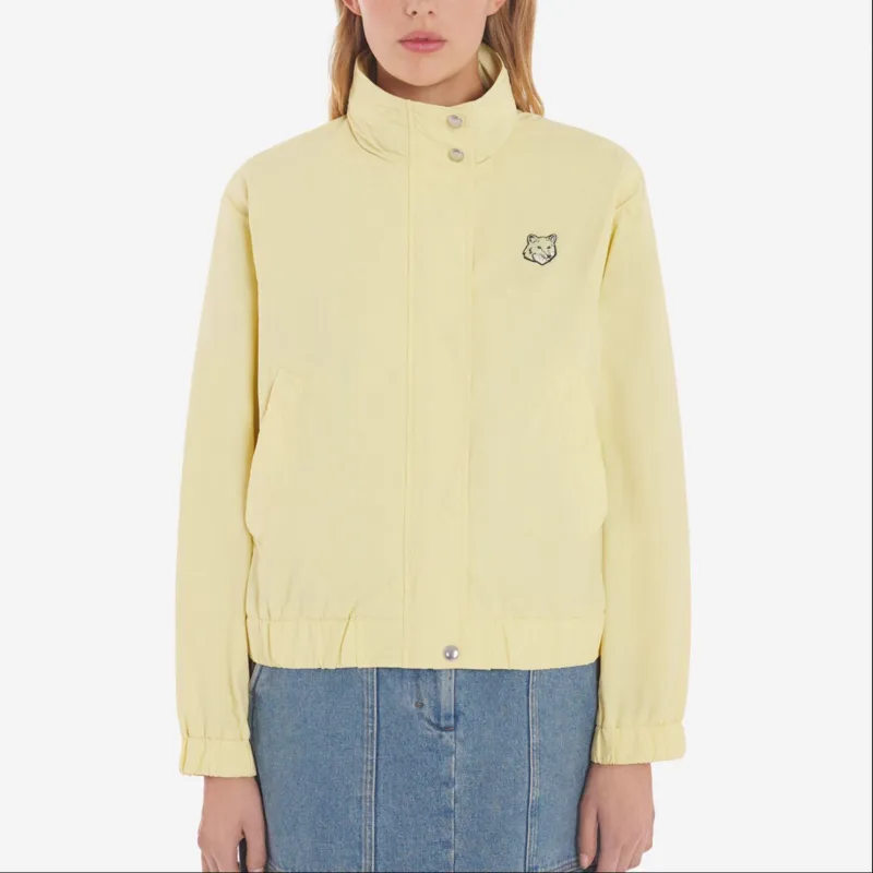 Maison Kitsune SS24 Trench Coat Women's Chalk Yellow-3