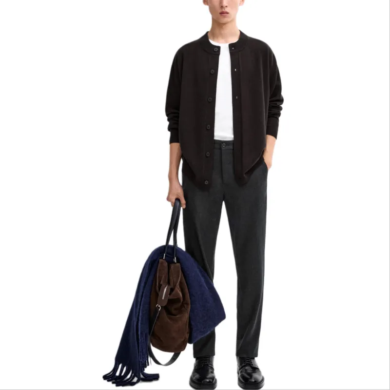 Massimo Dutti Sweater Men's Charcoal Gray-2