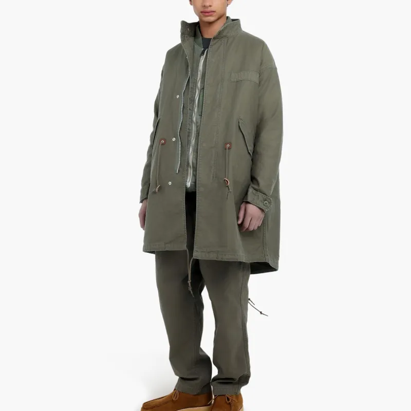 MADNESS Parka Coats Men Army Green-2