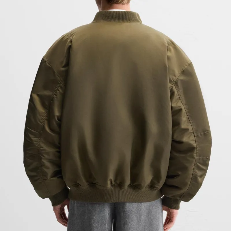 ZARA Jackets Men Khaki-5