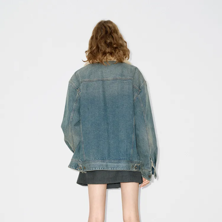 MOCO Puffer Jacket Women's Denim Blue-3