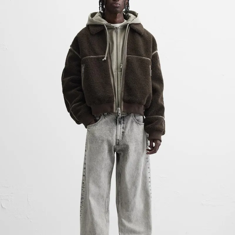 ZARA Velvet Jackets Men-6