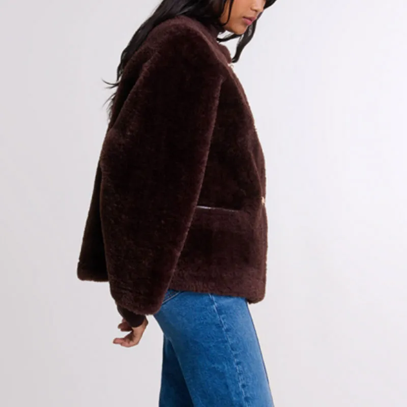 Maje Faux fur Coat-2