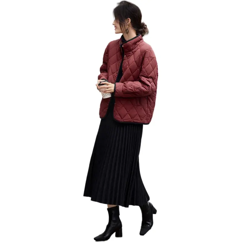 XWI Puffer Jacket Women's Dark Red-2