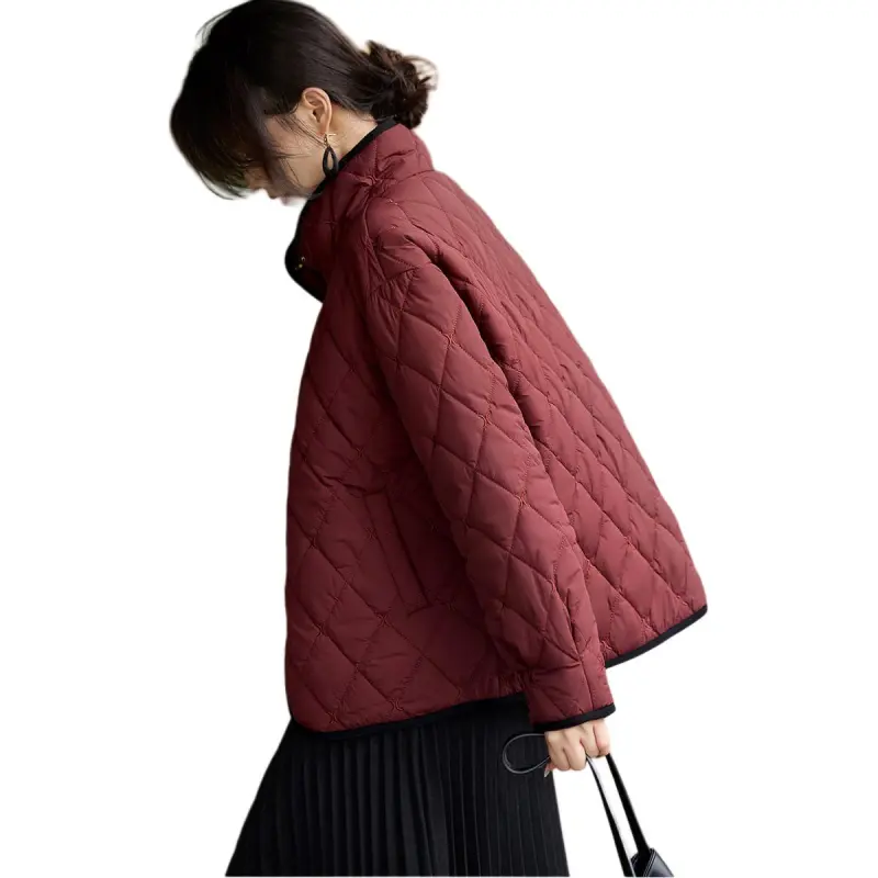 XWI Puffer Jacket Women's Dark Red-1