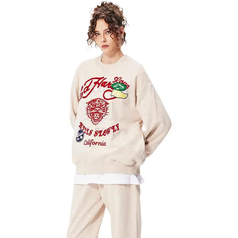 Ed Hardy Sweatshirt Women's Almond-1