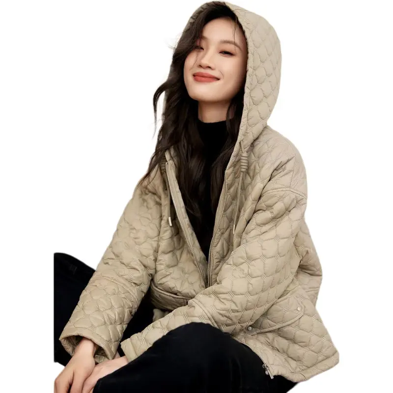 Mo Han Yi Mei Puffer Jacket Women's Green Khaki-4