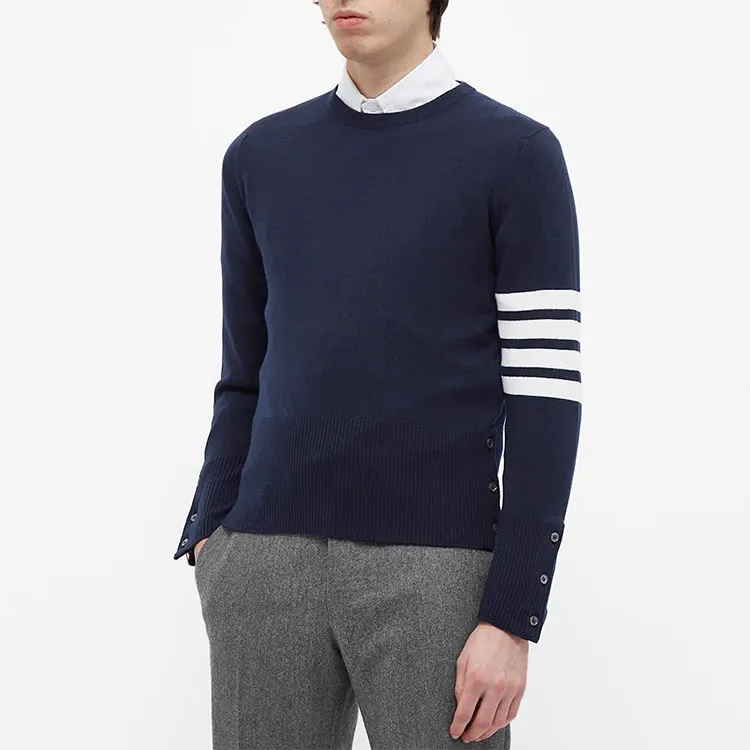 THOM BROWNE 4 Bar Crewneck Jumper-2