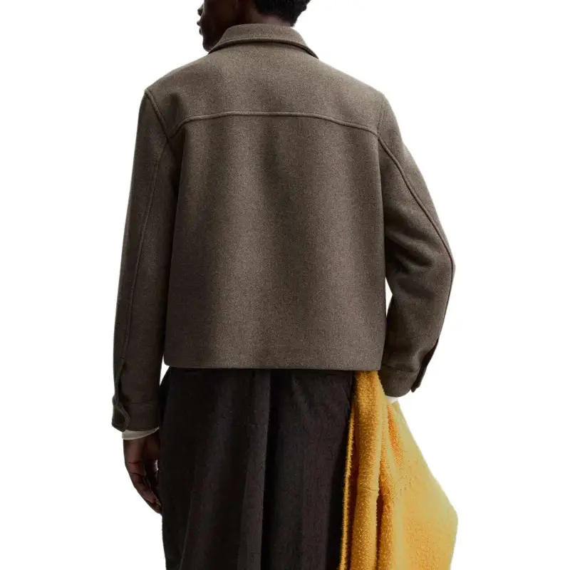 ZARA Jackets Coats Men's Brown/Dark Taupe-4