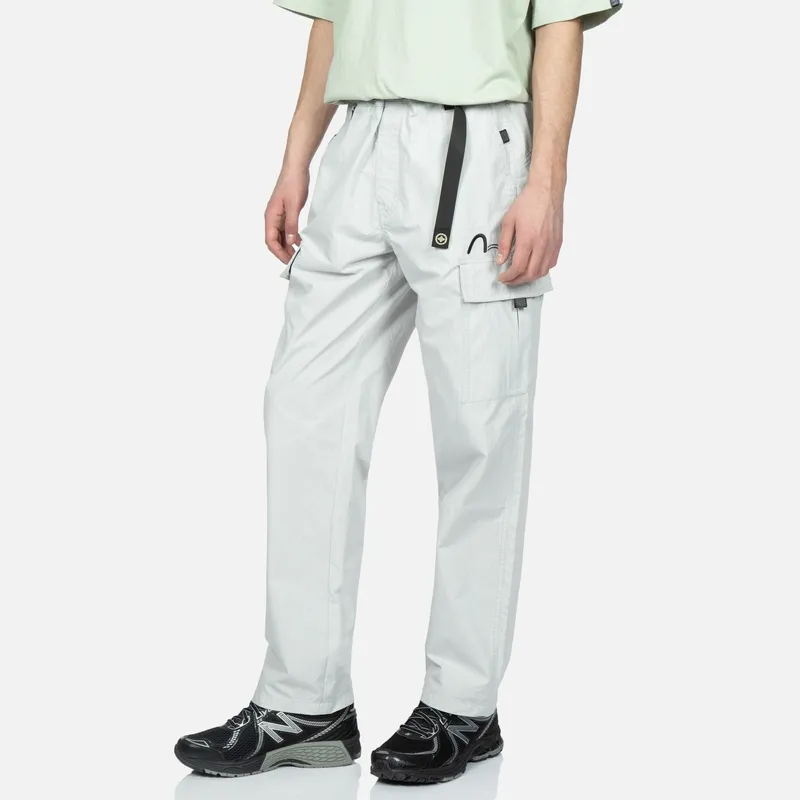 EVISU Casual Pants Men's Light Gray-2