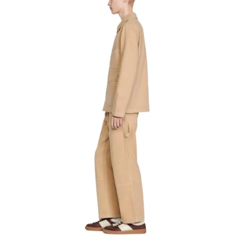 Sandro Twill Cotton Shirt Jacket-1