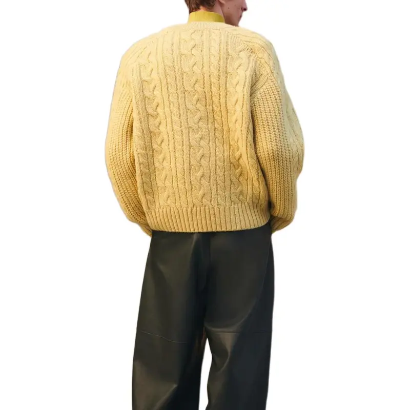 ZARA Sweaters Men Yellow-3