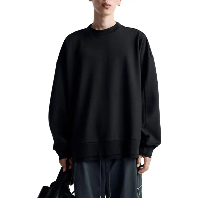 ZARA Sweatshirts Men Black-4