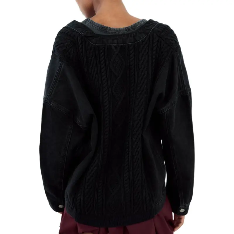 ZARA Denim Jacket Women's Black-3