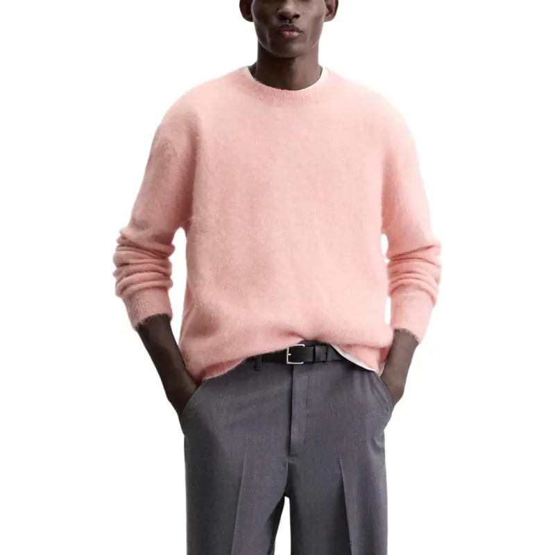 ZARA Sweaters Men Pink-4