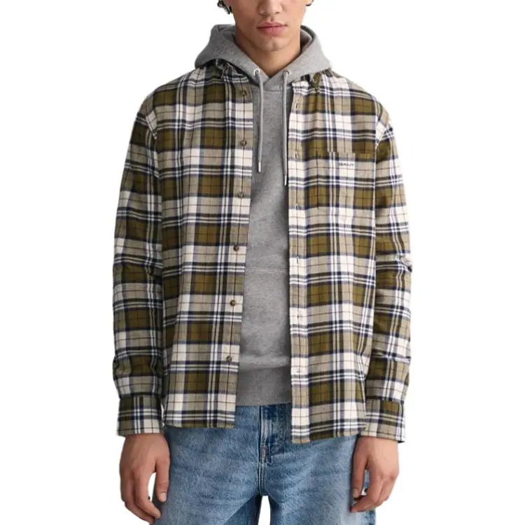 GANT Shirts Men Dark Green-2