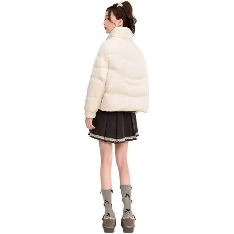 ZIHAN Down Jacket Women's Beige Gold-2