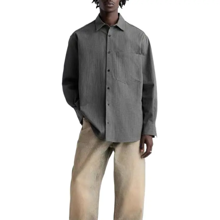 ZARA Shirts Men Gray-2