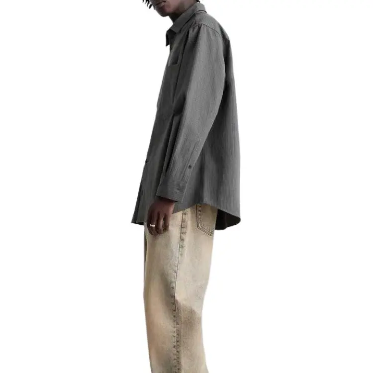 ZARA Shirts Men Gray-1