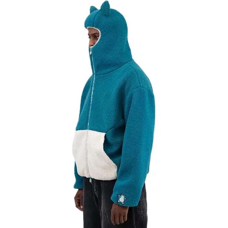 Pokemon X Vandy The Pink Snorlax Fleece Jacket-3